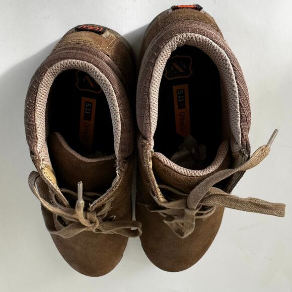 5.11  Ortholite Pursuit Chukka Dark Coyote-R Brown Men’s 7.5  Lace Up Work Boot - Picture 2 of 7